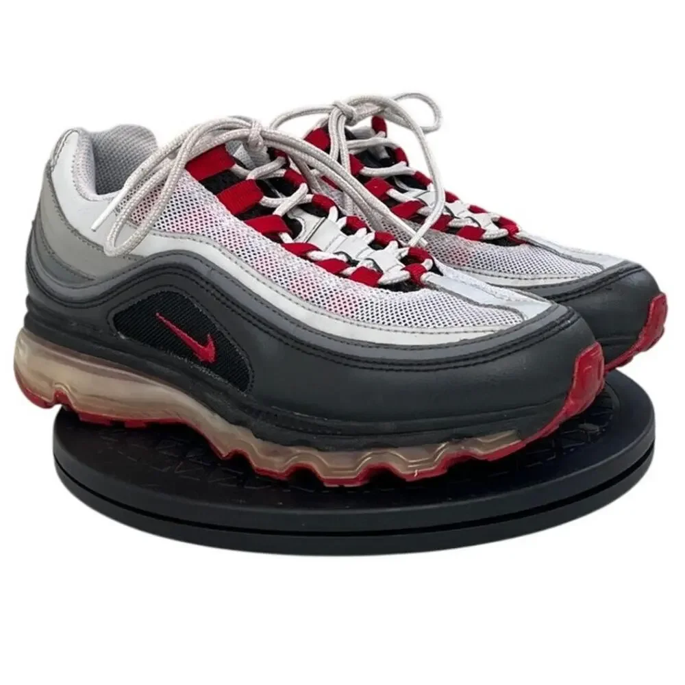 Mens Nike Air Max 24-7 397252 001 Leather Running Athletic Sneaker Size 5.5Y